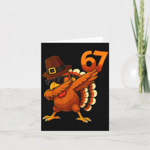 Carte Six Seven 67 Meme de Thanksgiving Drôle Remercieme