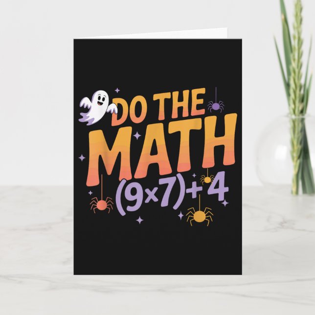 Carte Six Seven 67 Mème Faites Le Calcul Halloween Alpha (Devant)