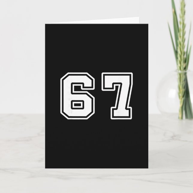 Carte Six Seven 6 7 Mème 67  (Devant)