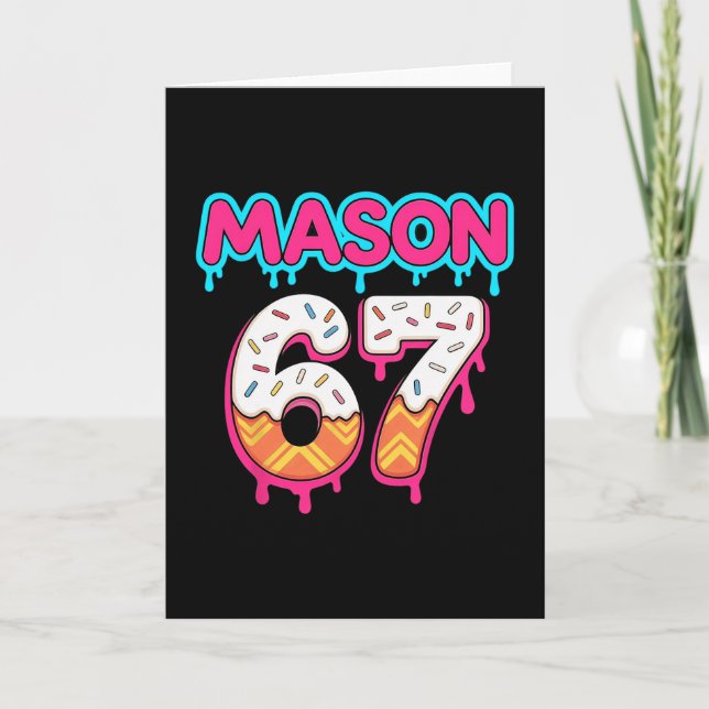 Carte Six Seven Crème Glacée Drip Sport 67 Mason Mème  (Devant)