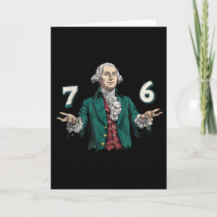 Carte Six Seven George Washington 6-7 7 6 Humour 7endy M