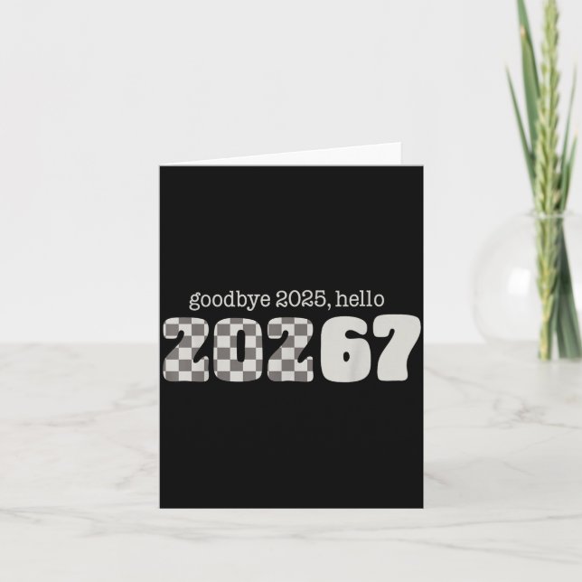 Carte Six Seven Kids New Years Goodbye 2026 Hello 67 Num (Devant)