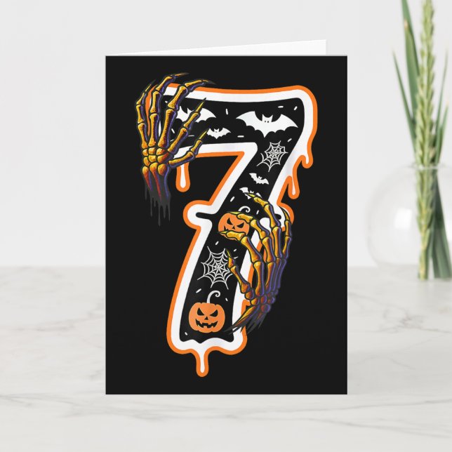 Carte Six Seven Meme 6 7 67 Halloween Thanksgiving Coupl (Devant)