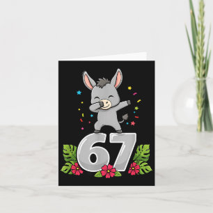 Carte Six Seven Mème Bébé Dabbing 67 Drôle Génération Z 
