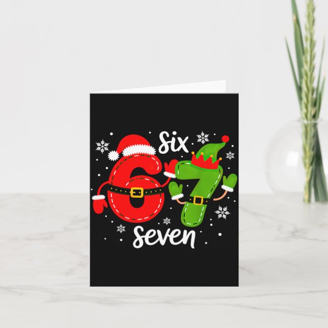 Carte Six Seven Meme Christmas 67 Xmas  (Devant)