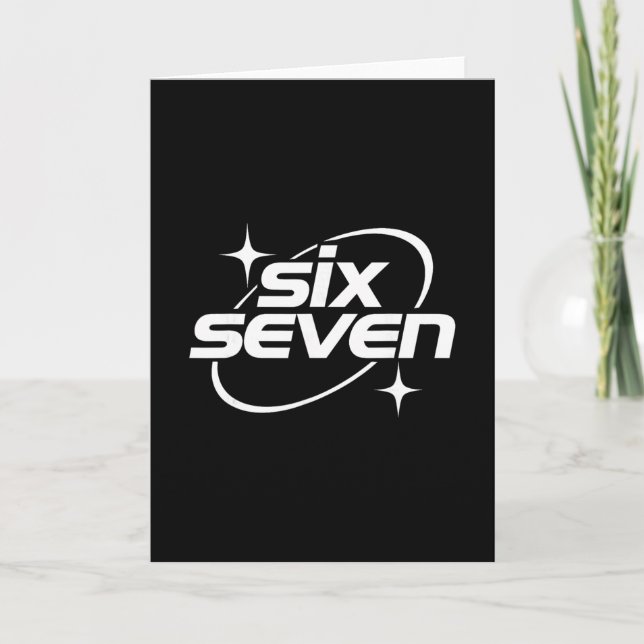 Carte Six Seven Mème Cool Y2k 67 Argot Gen Alpha  (Devant)