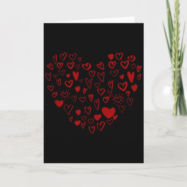 Carte Six Seven Saint-Valentin 67 Cœurs Motif 67 Saint-V (Devant)