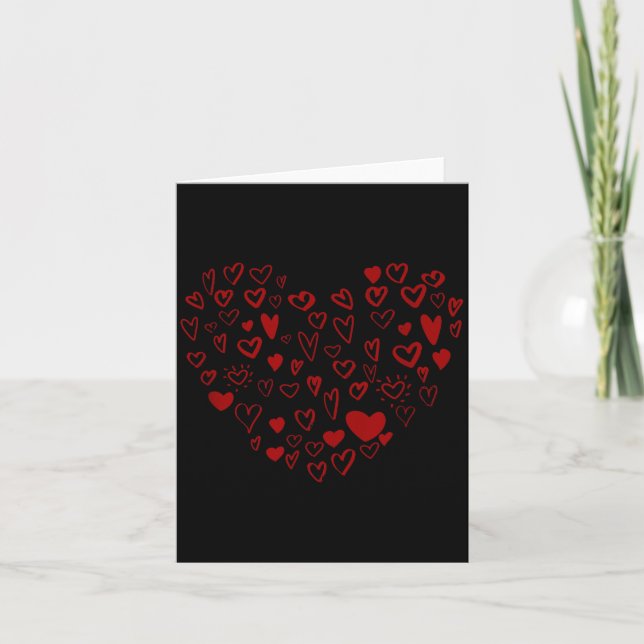 Carte Six Seven Saint-Valentin 67 Cœurs Motif 67 Saint-V (Devant)