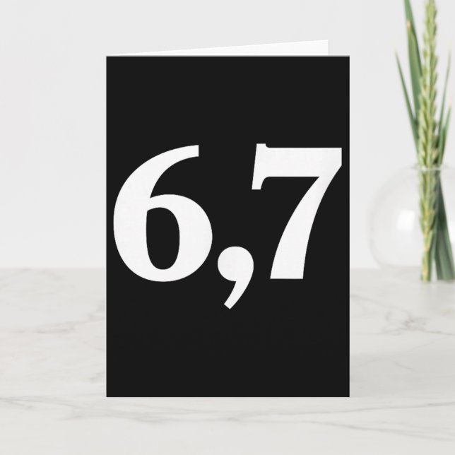 Carte Six Seven Trending 67 Logo _2  (Devant)