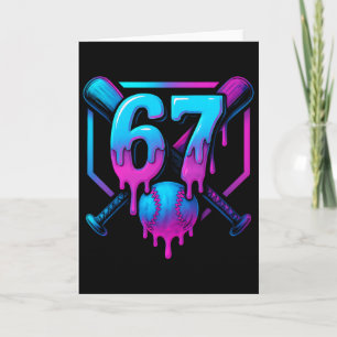 Carte Six Seven Vendent des Glaces Dégoulinantes Cool 67