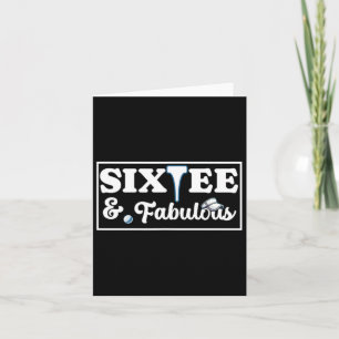 Carte Six Tee Golf Anniversaire 60e anniversaire Femme H