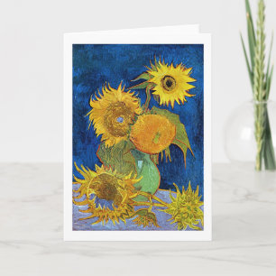 Carte Six tournesols, Van Gogh