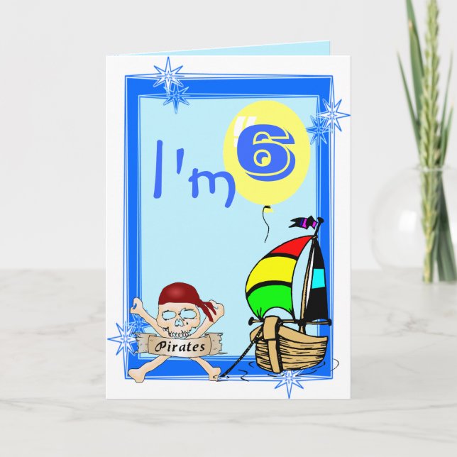 Carte Sixième anniversaire (Devant)