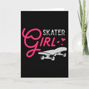 Carte Skate Skateuseuse Femmes Filles Skateuse Fille Ska
