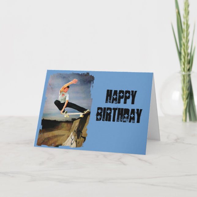 Carte Skate sur le mur (Devant)