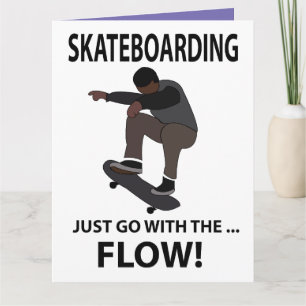 Carte Skateboard Suivez Le Mouvement Skateboardeur