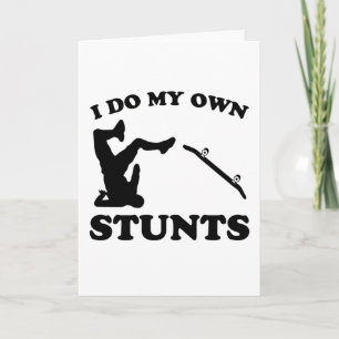 Carte Skateboarder Stunts Fun Skateboard Gift