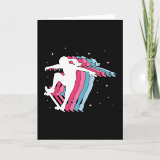 Carte Skater Girl Skateboarder Skateboarding Girls Gift 