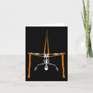 Carte Skeleton Aerialist - Halloween Aerial Silks Circus