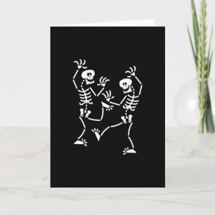Carte Skeleton Dancing Halloween