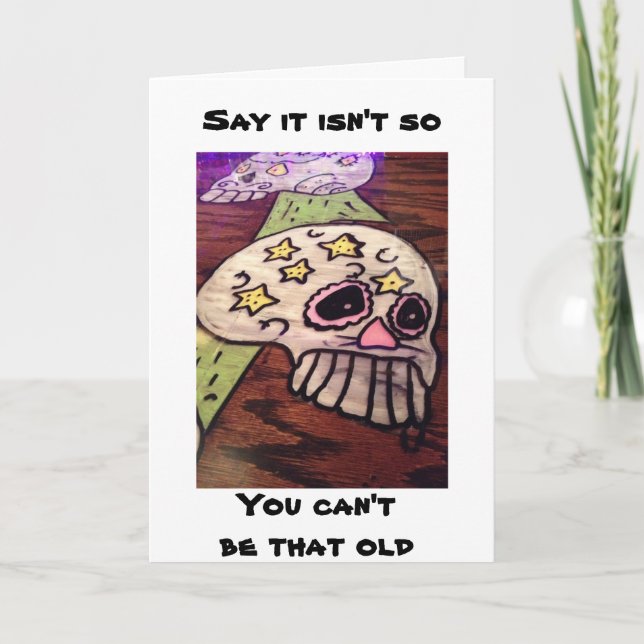 CARTE SKELETON EN COLÈRE DIT QUE VOUS NE POUVEZ PAS ÊTRE (Devant)