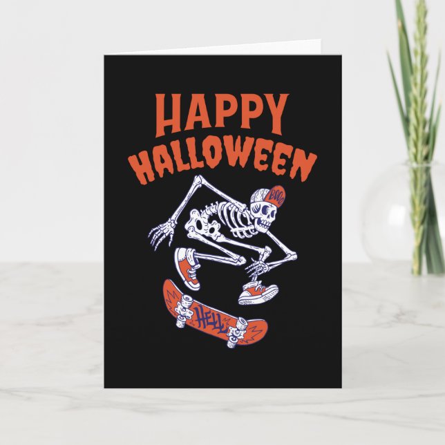 Carte Skeleton Halloween (Devant)