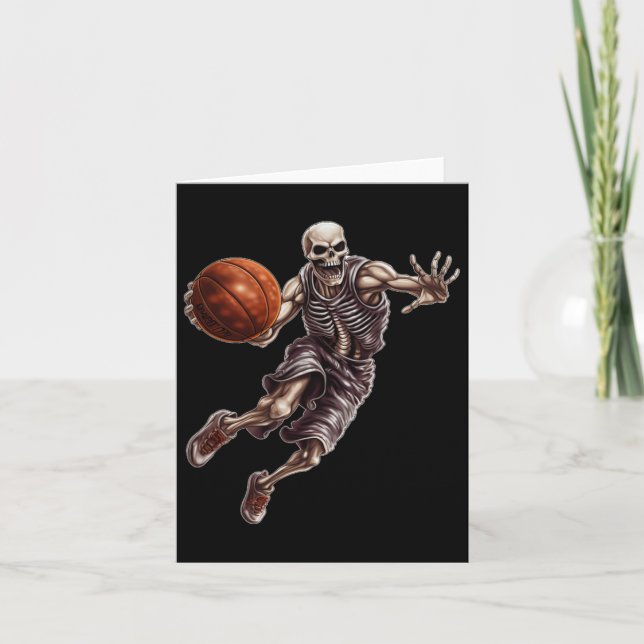 Carte Skeleton Jouer Sketll Cool Drôle Halloween 1 (Devant)