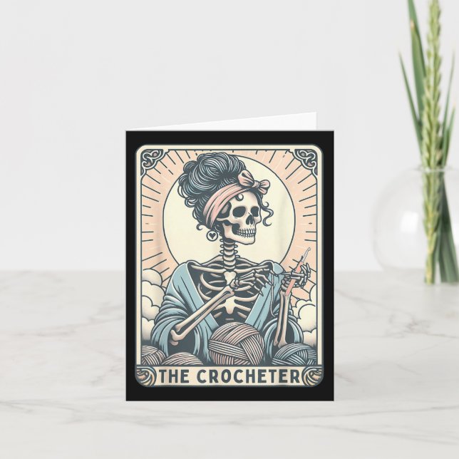 Carte Skeleton Le Crocheter Maman Tarot Card Kitter Croc (Devant)