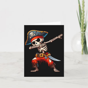 Carte Skeleton Pirate Halloween Enfants Pirate