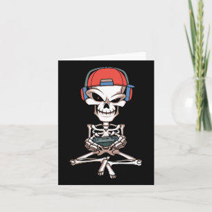 Carte Skeleton Skull Vidéo Gamme Halloween tenue Hommes