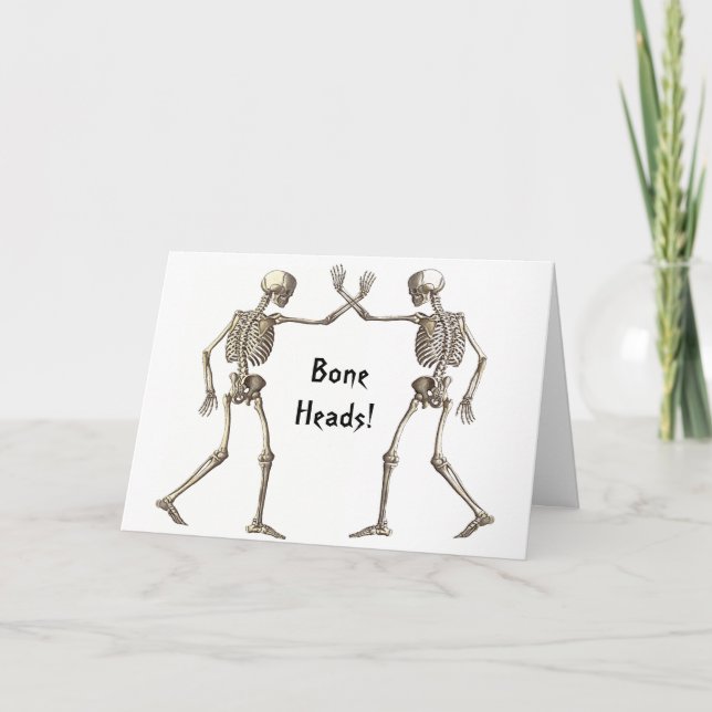 Carte Skeletons de tête d'os (Devant)