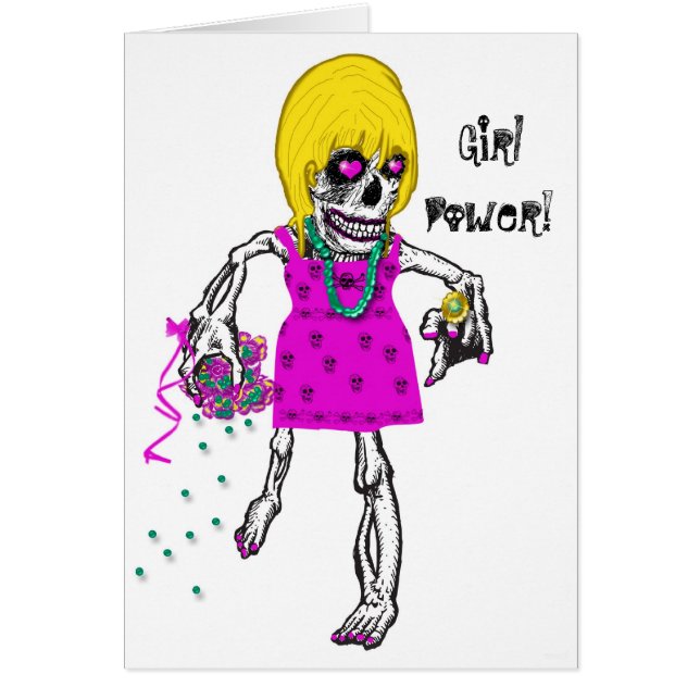 Carte SKELTON GIRLY (Devant)