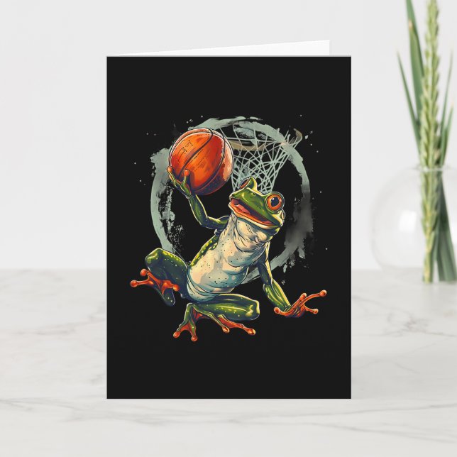 Carte Sketll Frog Toad Slam Dunk Artwork Sketll Hoop  (Devant)