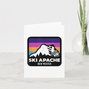 Carte Ski Apache Nouveau-Mexique Ski Snowboard Famille T