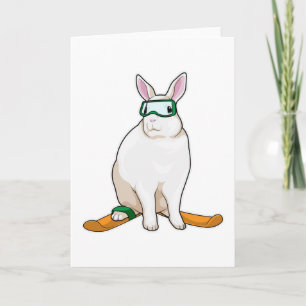 Carte Ski Bunny Skier