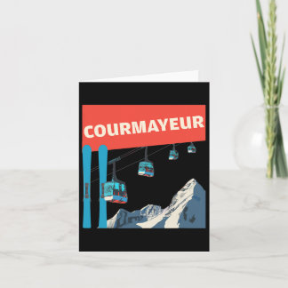 Carte Ski de Courmayeur - Ski de Courmayeur rétro
