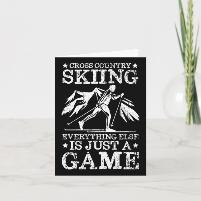 Carte Ski De Fond Tout Le Reste N'Est Qu'Un Jeu (Devant)