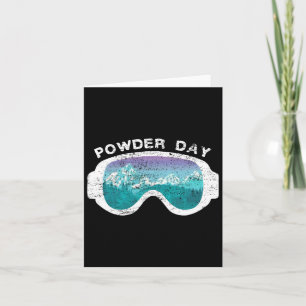Carte Ski de neige en poudre Jour Snowboard Mountain Spo
