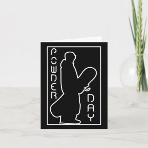 Carte Ski de snowboard Sports d'hiver Snow Powder Day Lo