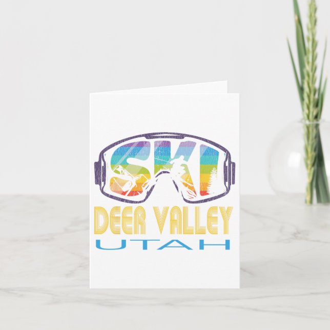 Carte Ski Deer Valley Utah Vacances ski (Devant)
