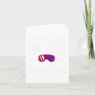 Carte Ski Girl Me Attraper Si Vous Pouvez