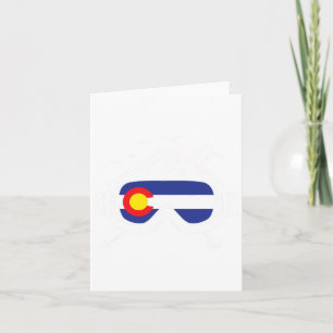 Carte Ski Goggles Colorado Drapeau Ski Ski Souvenir