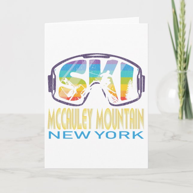 Carte Ski Mccauley Mountain New York Vacances ski (Devant)