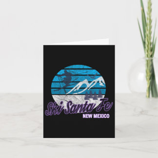 Carte Ski Père Noël Fe Nouveau Mexique Etats-Unis Statio