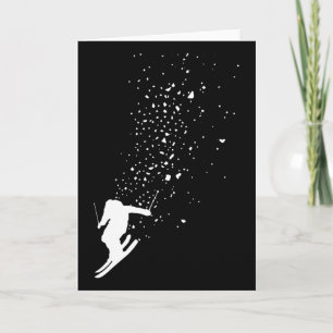 Carte Ski - Ski Freestyle Freeski Sports d'hiver Skieur