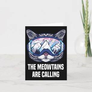 Carte Ski Snowboard Goggets Drôle Les Mowtains Sont Call