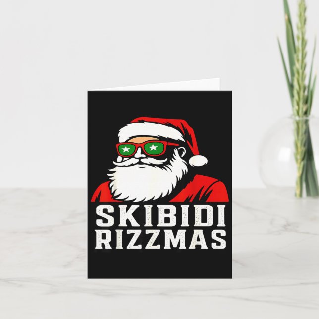 Carte Skibidi Rizzmas Christmas Rizz Santa Claus  (Devant)
