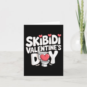 Carte Skibidi Valentines Jour Drôle Rizzler Gen Alpha Me