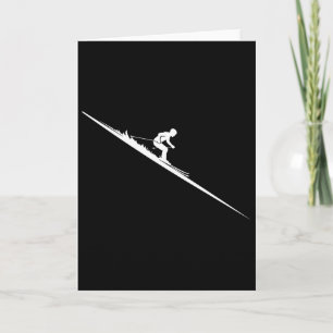 Carte Skieur Freestyle en Descente Extrême Sport d'Hiver