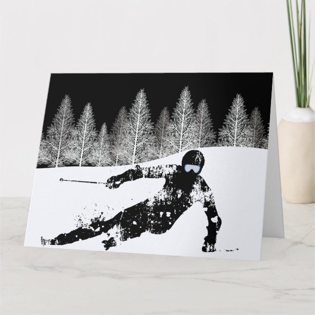 Carte Skieur Pro, Ski Snowboard (Devant)